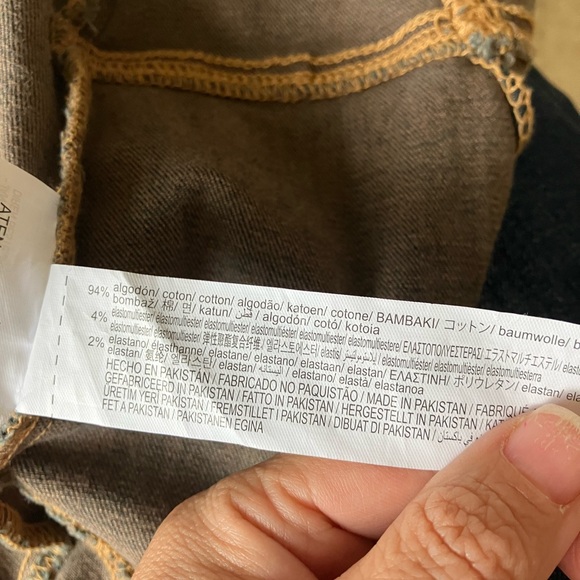 Zara denim midi maxi dress 3/4 sleeve Back Zip Stretch 7227/283 - Picture 10 of 11